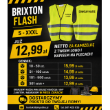 501szt+ Kamizelka odblaskowa Brixton Flash ze | JiM Polska